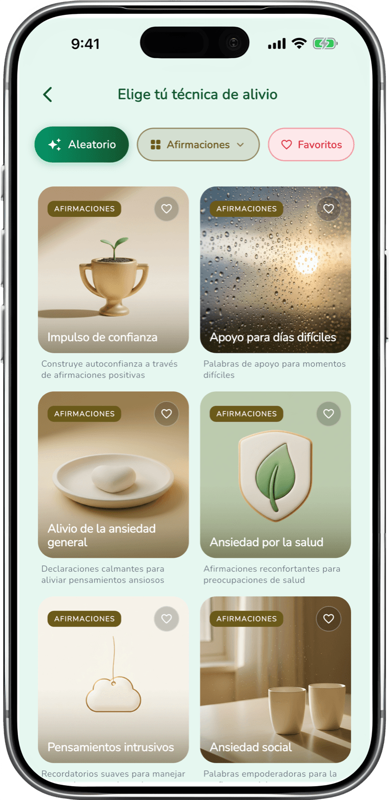 Técnicas de Alivio - app screenshot