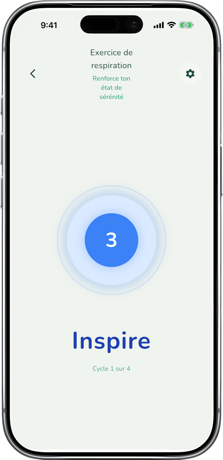 Respiration guidée - app screenshot