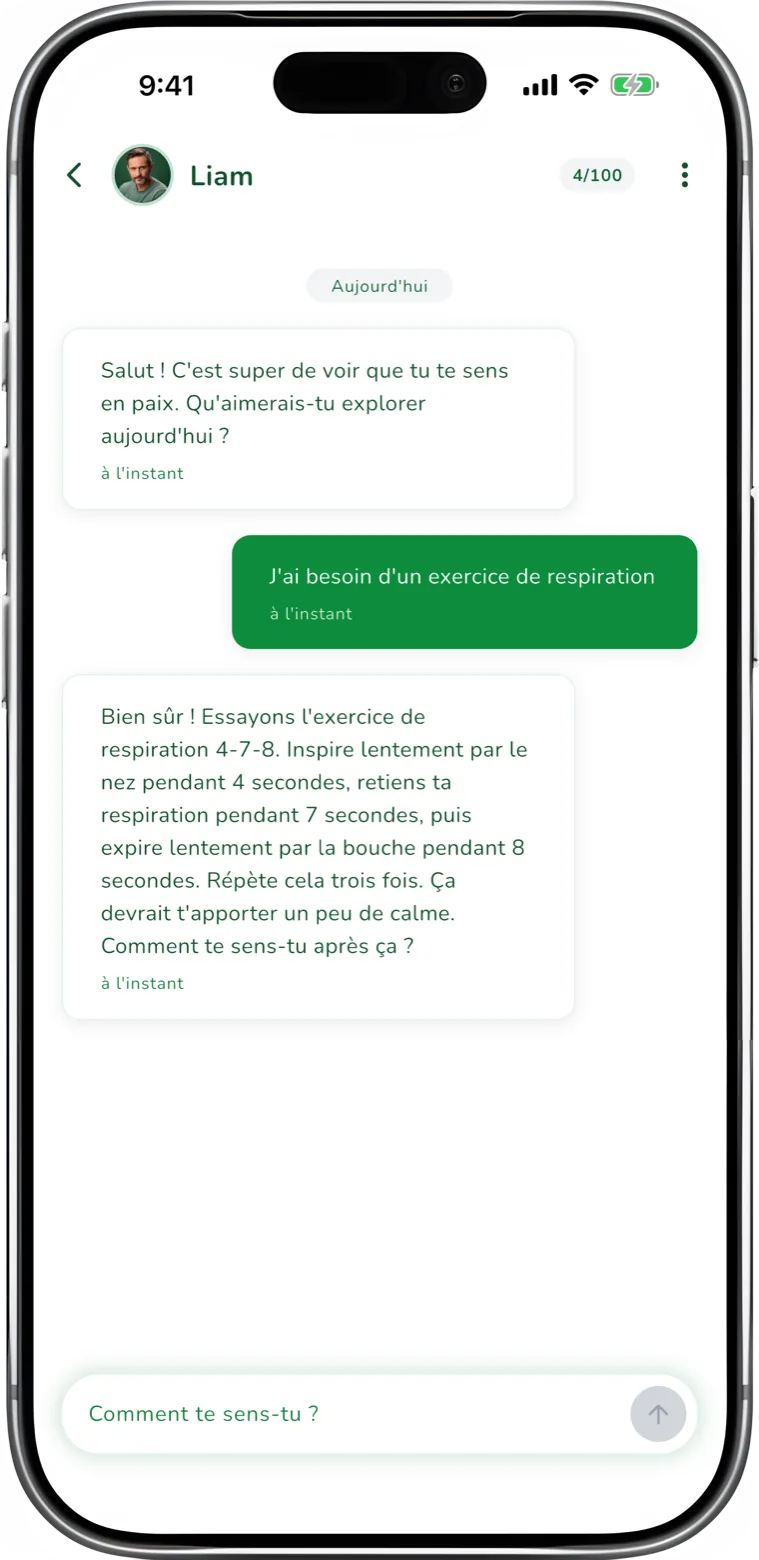 Un compagnon IA affiné pour l'accompagnement de l'anxiété